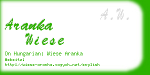 aranka wiese business card